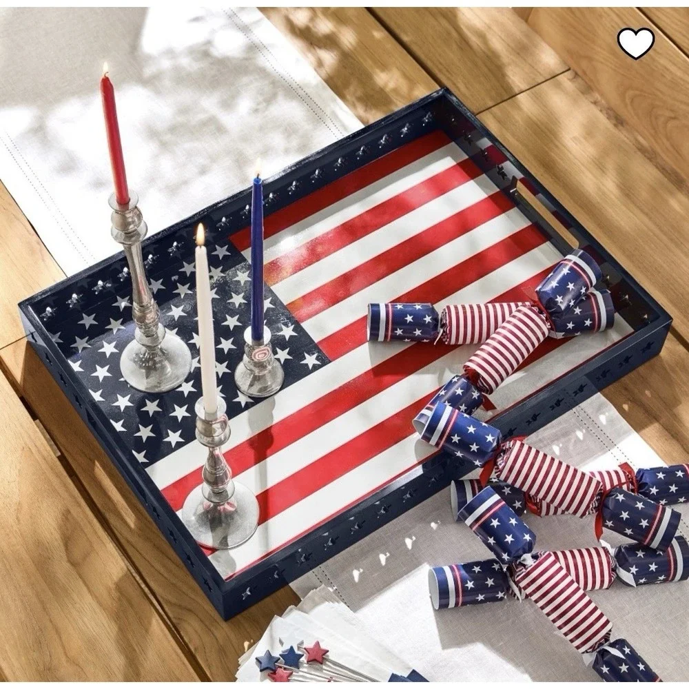 Williams Sonoma Americana Tiny Taper Candles Set of 12‎ Red White Blue NIB